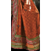 Breathtaking Brown Colored Embroidered Viscose Net Saree